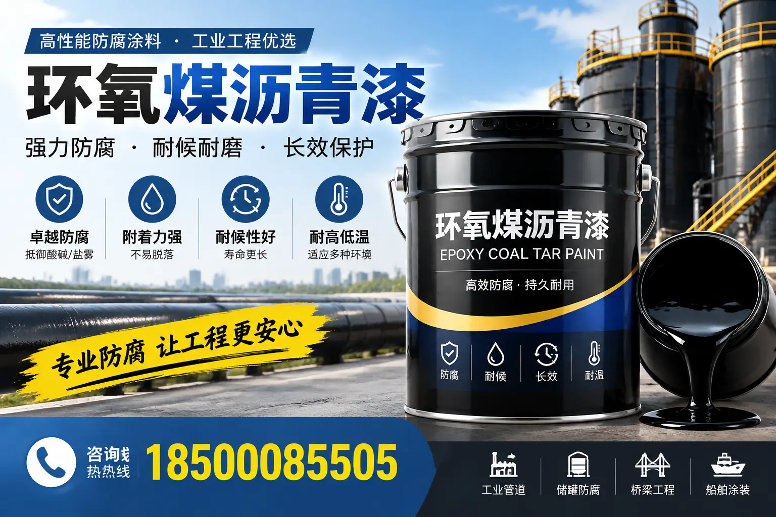 环氧煤沥青漆的施工方法与注意事项,确保在抚州顺利完成